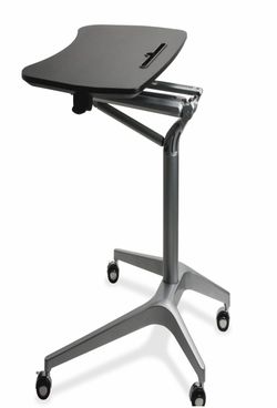 Lorell Black Laminate Top Mobile Laptop Caddy (llr-84838) (llr84838)