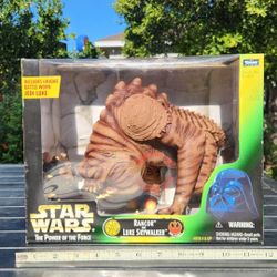 Vintage Star Wars Rancor & Luke Skywalker POTF Action Figures