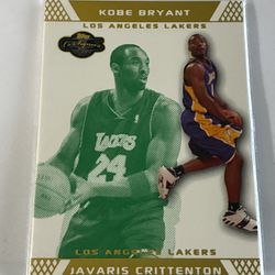 Kobe Bryant/javaris Crittenton Basketball Card