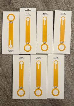 Apple AirTag Leather Loop – Meyer Lemon Yellow – New Sealed
