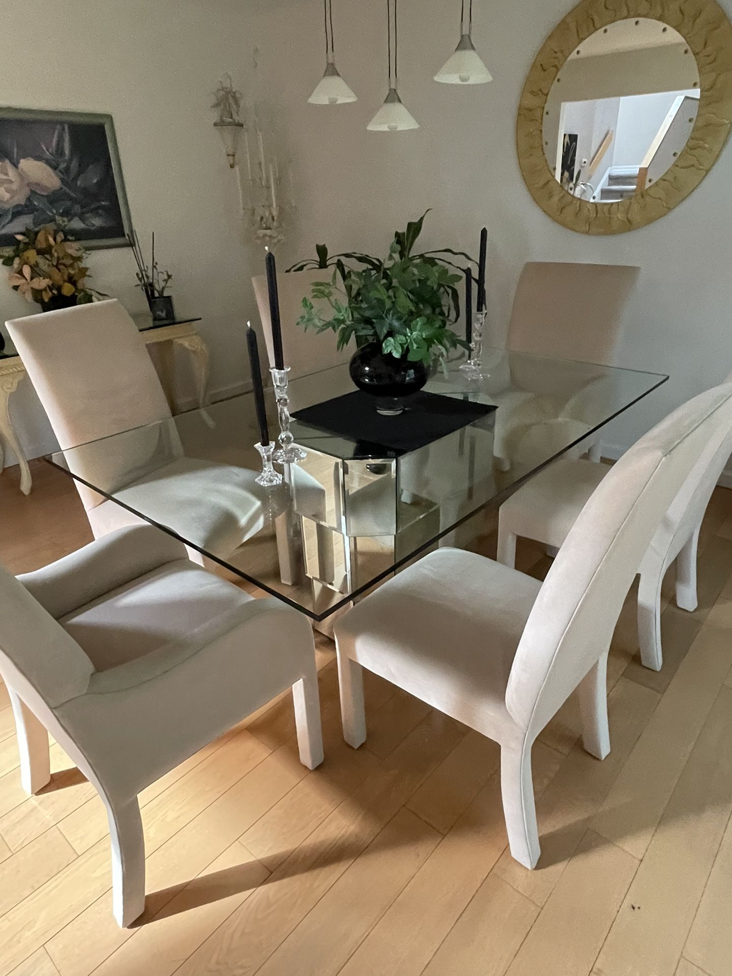 Glass Dining Table With Chairs