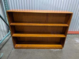 Compact Wood Bookshelf Storage Unit