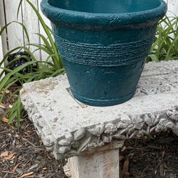 Turquoise Planter 