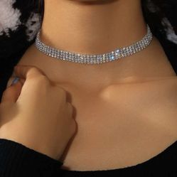 Rhinestone Crystal Choker 