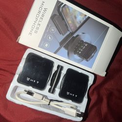BRAND NEW IPHONE AND ANDROID WIRELESS MICROPHONE USB-C PORT IPHONE AND ANDROID  
