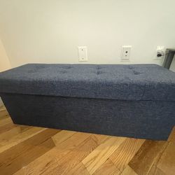 3 seater upholstered storage accent bench 
