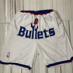 NBA Washington Bullets Shorts 