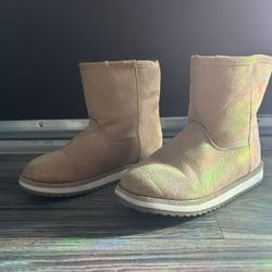 Kids Tan Suede Boots