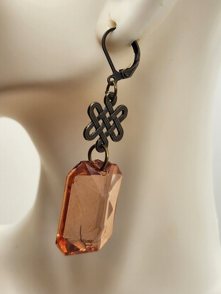 Squared Crystal Earrings