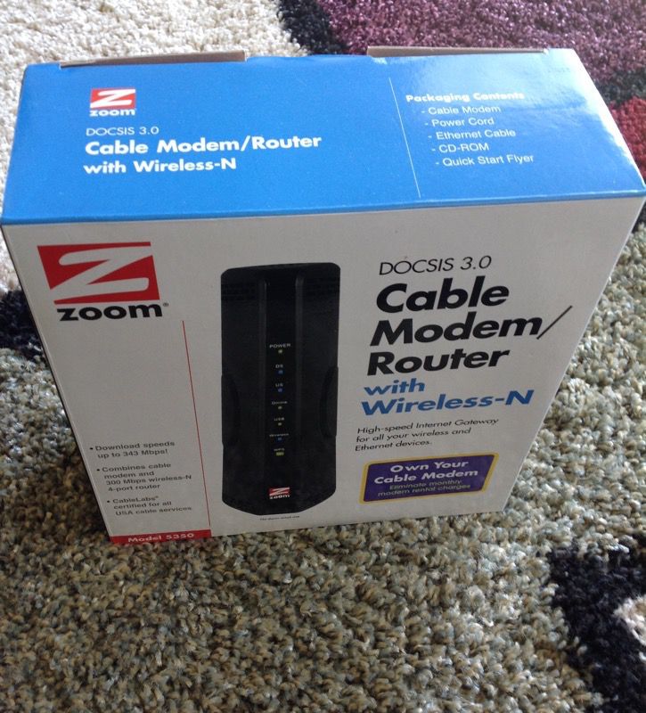 Cable modem router