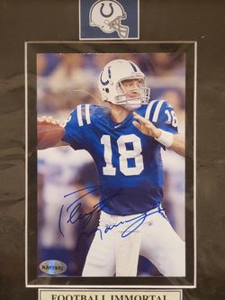 Peyton Manning Autographed MINI Photo w/COA