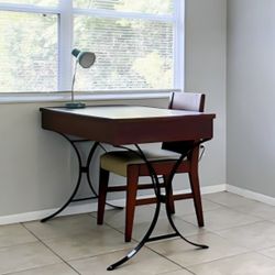 Wood Desk And Chair
