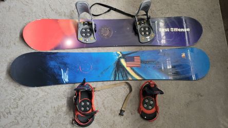š„ $60 Each Or $100 For Both Snowboards With Bindings 154cm 162cm All Mountain Park Ride Winter Gear š
Overall Good Condition
Original Price: ~$250