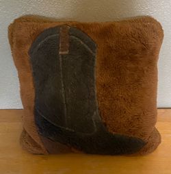 COWBOY BOOT PILLOW