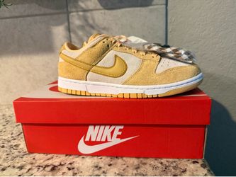 Size 9 Nike Dunk Low LX "Celestial Gold"