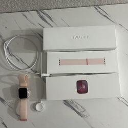 Apple Watch Series 9 GPS 41mm Aluminum Case w/Light Pink Sport Band  MR943LW/A