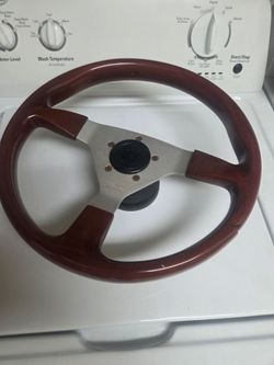 Just like wood finish steering whell