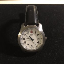 Man’s Victorinox Swiss Army - Heritage Model Watch - Nice Black Leather Band - Super Cool Men’s Watch