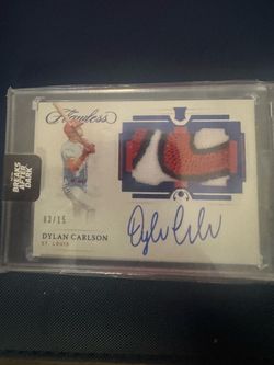 Dylan Carlson Panini Flawless Auto Patch Card 03/15