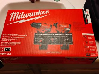 Milwaukee M-12 Subcompact Brushless 2-Tool Combo Set