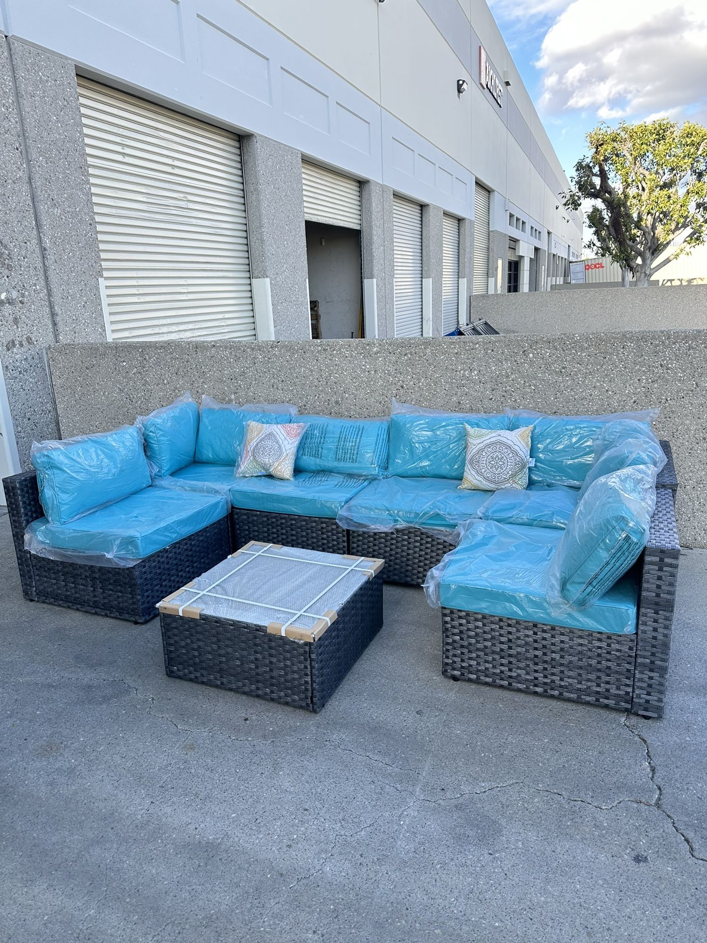 7pc Outdoor Patio Furniture Set 