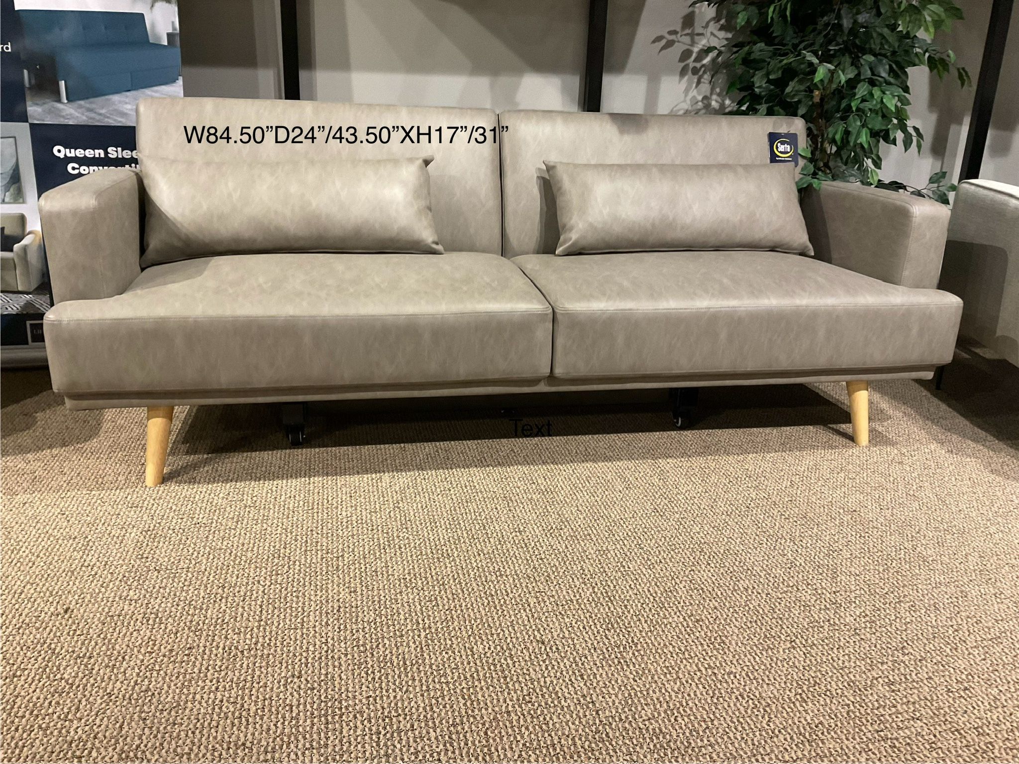Pearson Convertible Sofa PU leather Lifestyle solutions