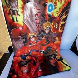 Naruto cloth banner double print anime