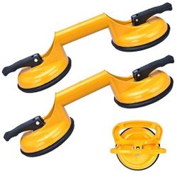 Glass Suction Cups to Lift Large Glass - 2 Pack 8" Heavy Duty Industrial Suction Cups Vacuum Glass Lifter Tile Suction Cup Lifter Tool for Lifting Gla
