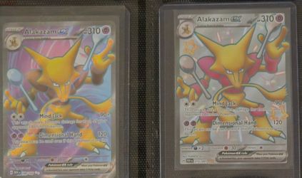 Pokemon pair of 2 alakazams for sale