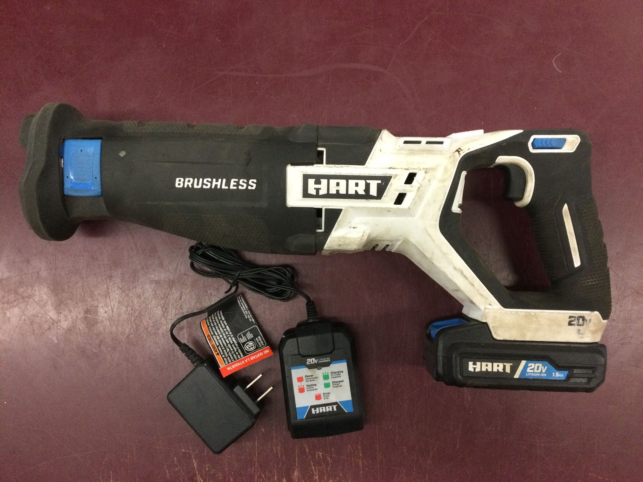 HART 20V CORDLESS BRUSHLESS RECIPROCATING SAW / SAWZALL KIT