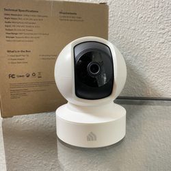 Kasa Indoor Pan/Tilt Smart Security Camera, 1080p HD (White)