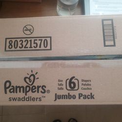 Size 6 Swaddlers Pampers