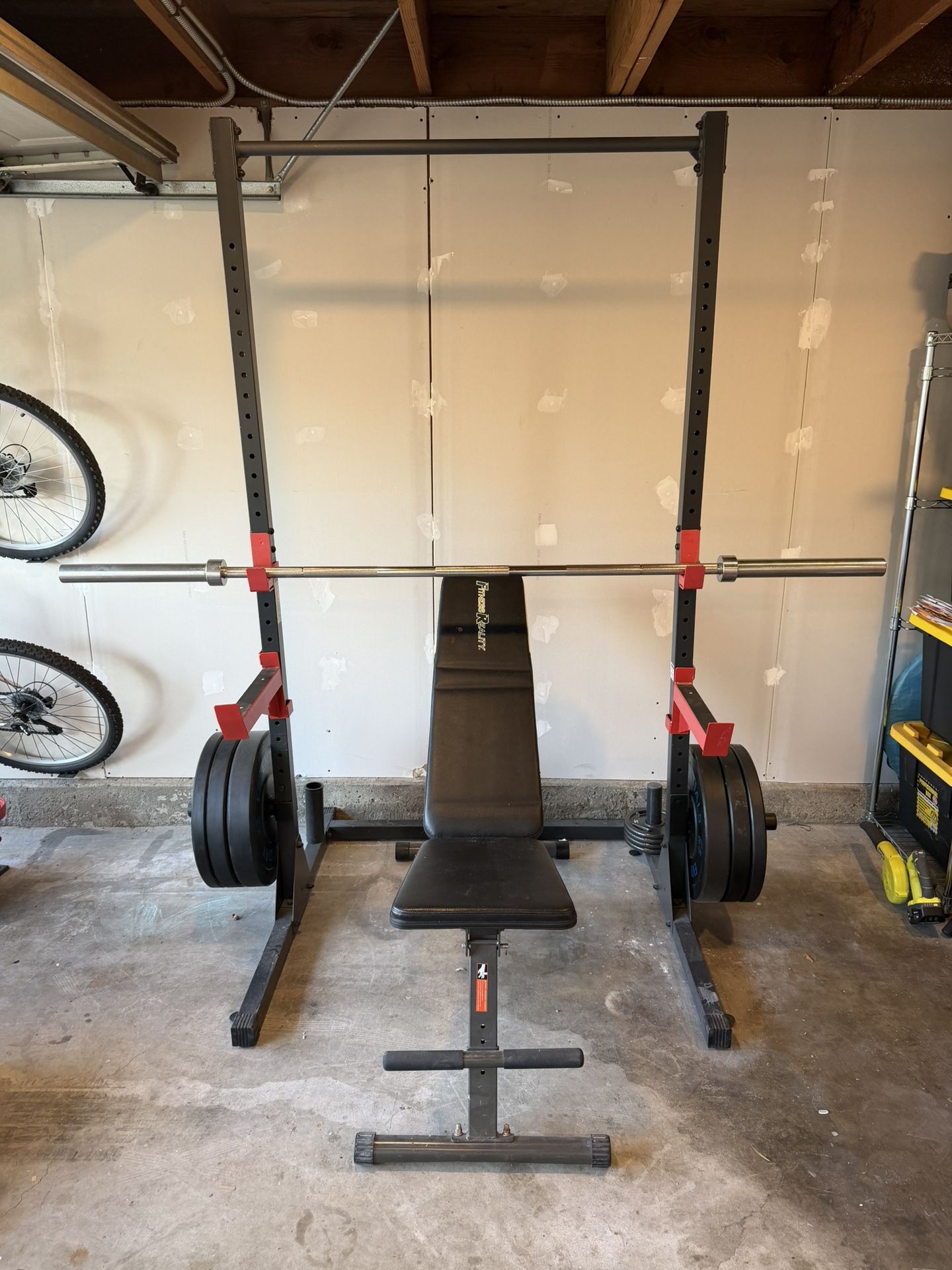 CAP Squat Rack Bench Press Rack And Bench