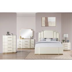 Brand New Luxury Beige 4 Piece Bedroom Set-AVAILABLE IN QUEEN AND KING SIZE