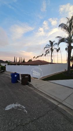 White Vinyl Fence