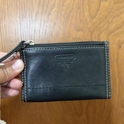 Vintage black Coach card holder