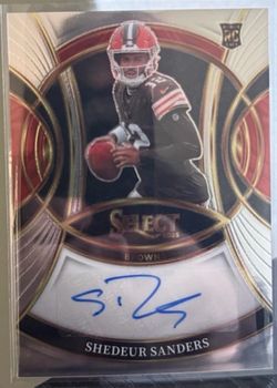 Panini 2025 Select Shedeur Sanders Browns Rookie Signatures Auto #RSI-SSS AU, RC