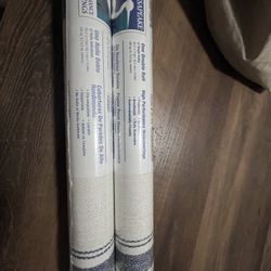 Prepasted Fabric Stripe Wallpaper, Blue