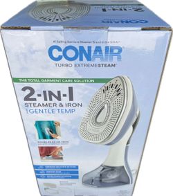 Conair Turbo Extremesteam 2 in 1 Steamer & Iron with Gentle Temp Accessories