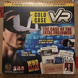 Abacus Brands Cold Case VR game, "The Case of the Fatal Follower"