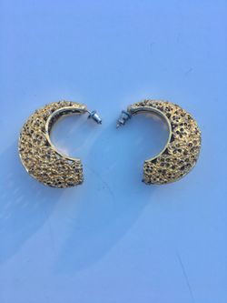 Vintage gold plated earrings
