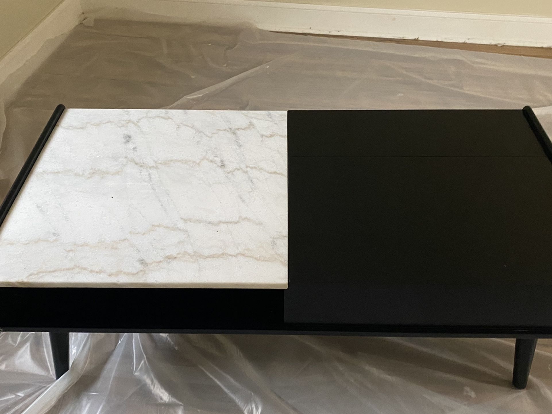 Brand New Marble/wood Coffee Table!