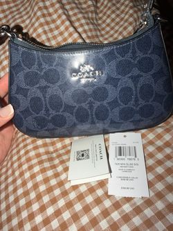 Coach Terri mini gloss signature dark denim
