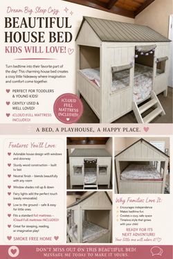 Kids cottage bed
