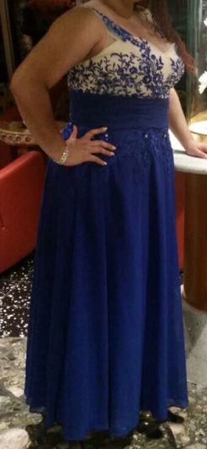 Royal Blue Prom Dress Size 18 Homecoming Dress