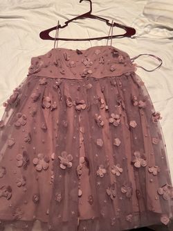 Pink mini dress