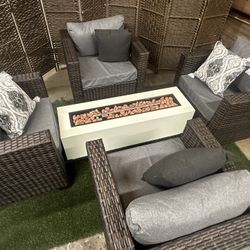 Grey Outdoor Patio Furniture Set
