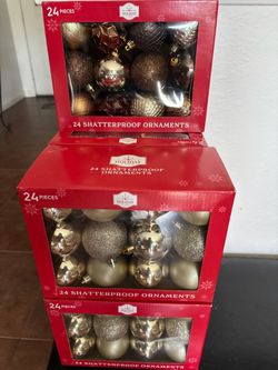 Esferas nievas/ new shatter proof Christmas ornaments