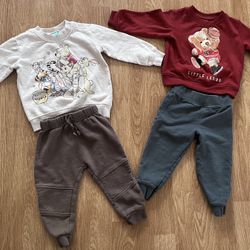 Baby Boy Clothes 2 Sweaters 2 Pants. Size 18 Months