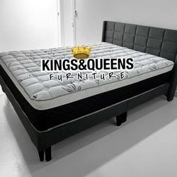 New Queen Bed Frame With Mattress 